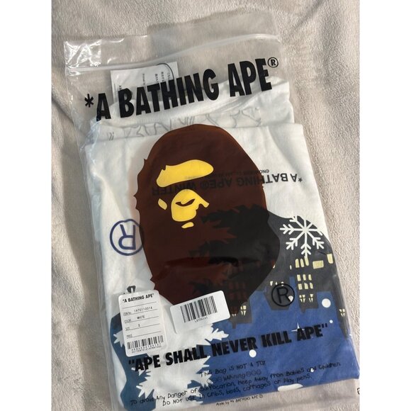 A Bathing Ape Winter Glow In The Dark Graphic T-Shirt S - Picture 3 of 8